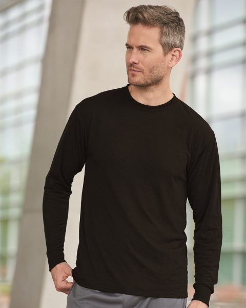 JERZEES Men’s Dri-Power 100% Polyester Long Sleeve T-Shirt 21LS
