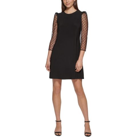 Mixed Media Shift Dress