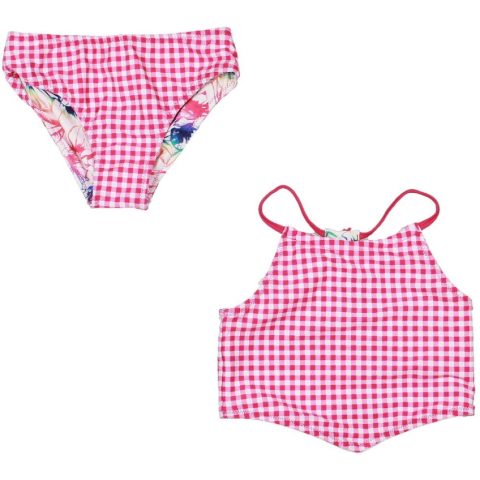 Girls Printed 2 Piece Set Bikini Swimsuit