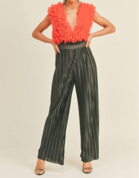 Swan Bodysuit In Red