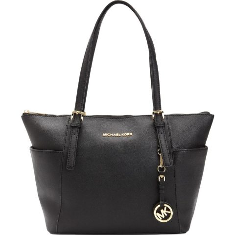 Jet Set Saffiano Leather Signature Large Tote Handbag
