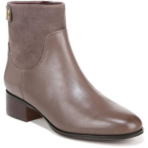 Jessica Leather Western Ankle Boots