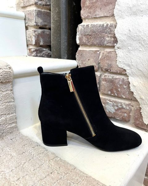 Women’s Hail Kid Suede Booties In Black