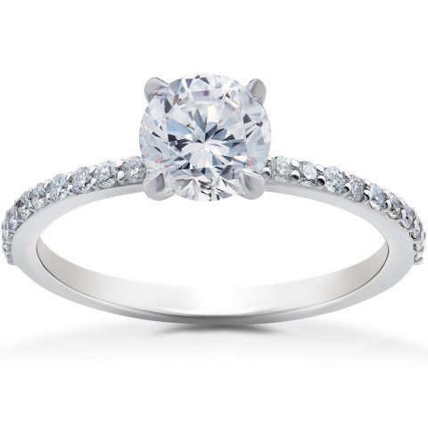 1 1/4 ct Lab Grown Diamond Sophia Engagement Ring 14k White Gold