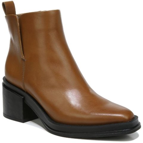 Dalden Leather Square Toe Ankle Boots
