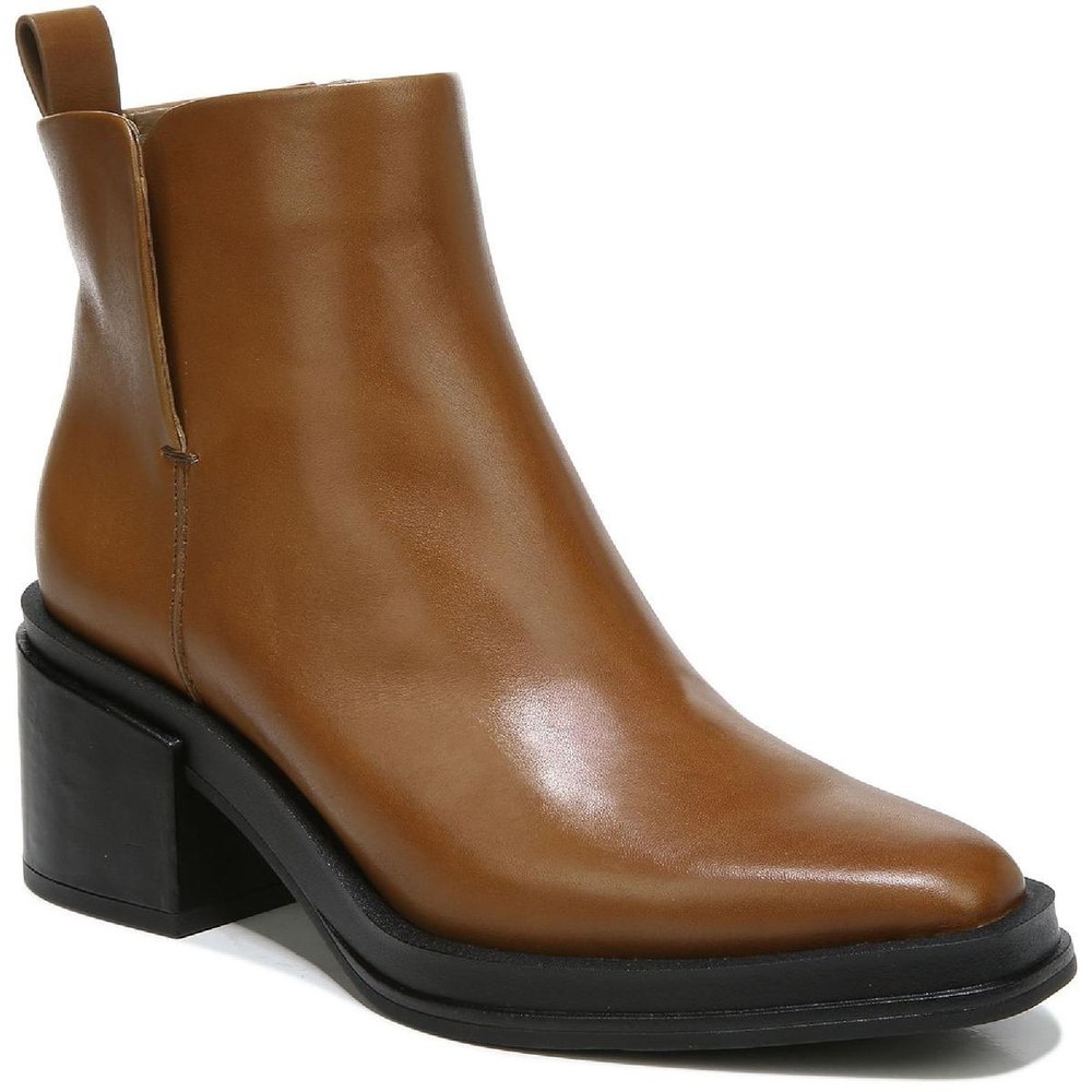 Dalden Leather Square Toe Ankle Boots
