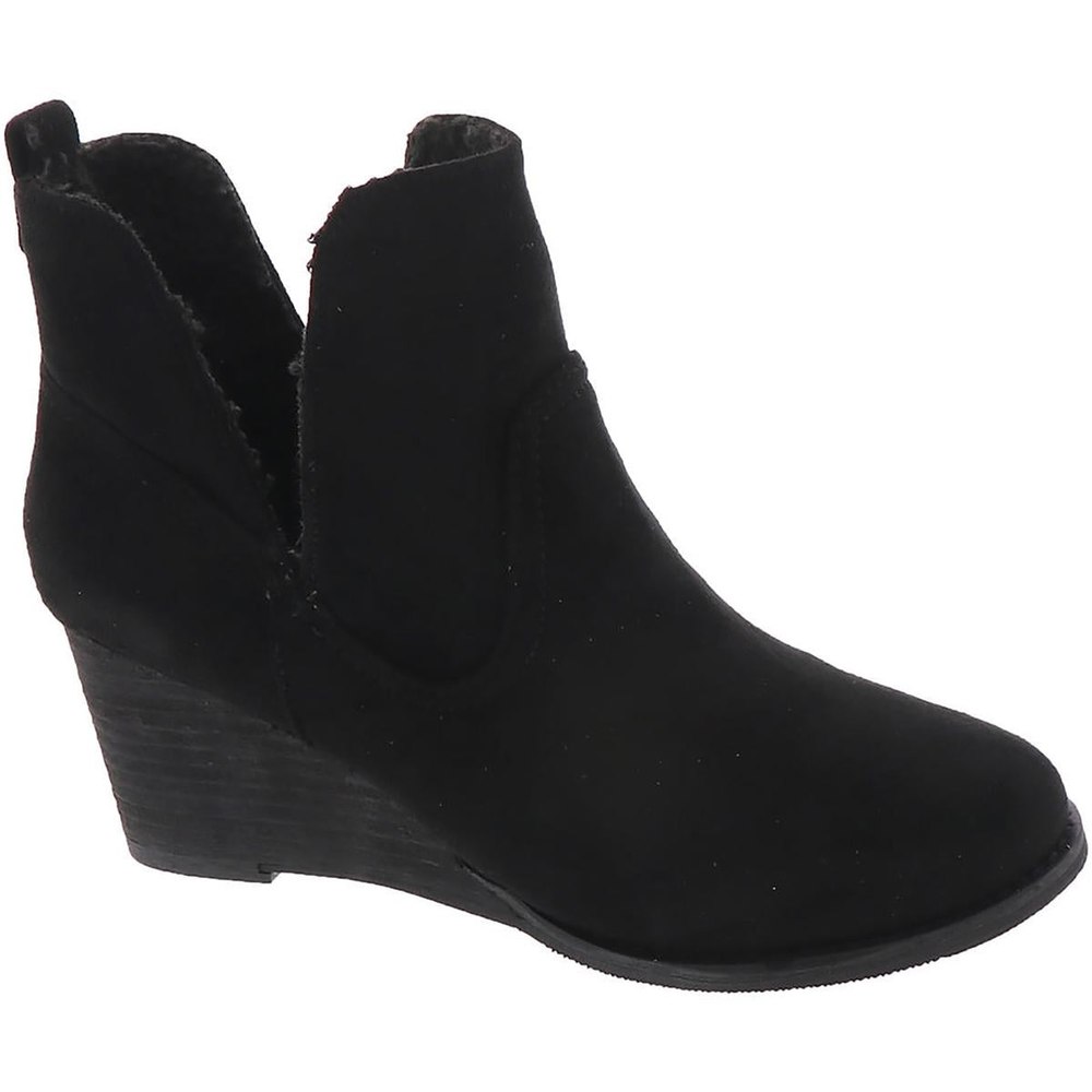 Ember Faux Suede Heels Ankle Boots
