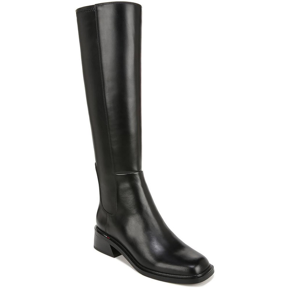 Giselle Leather Square Toe Knee-High Boots