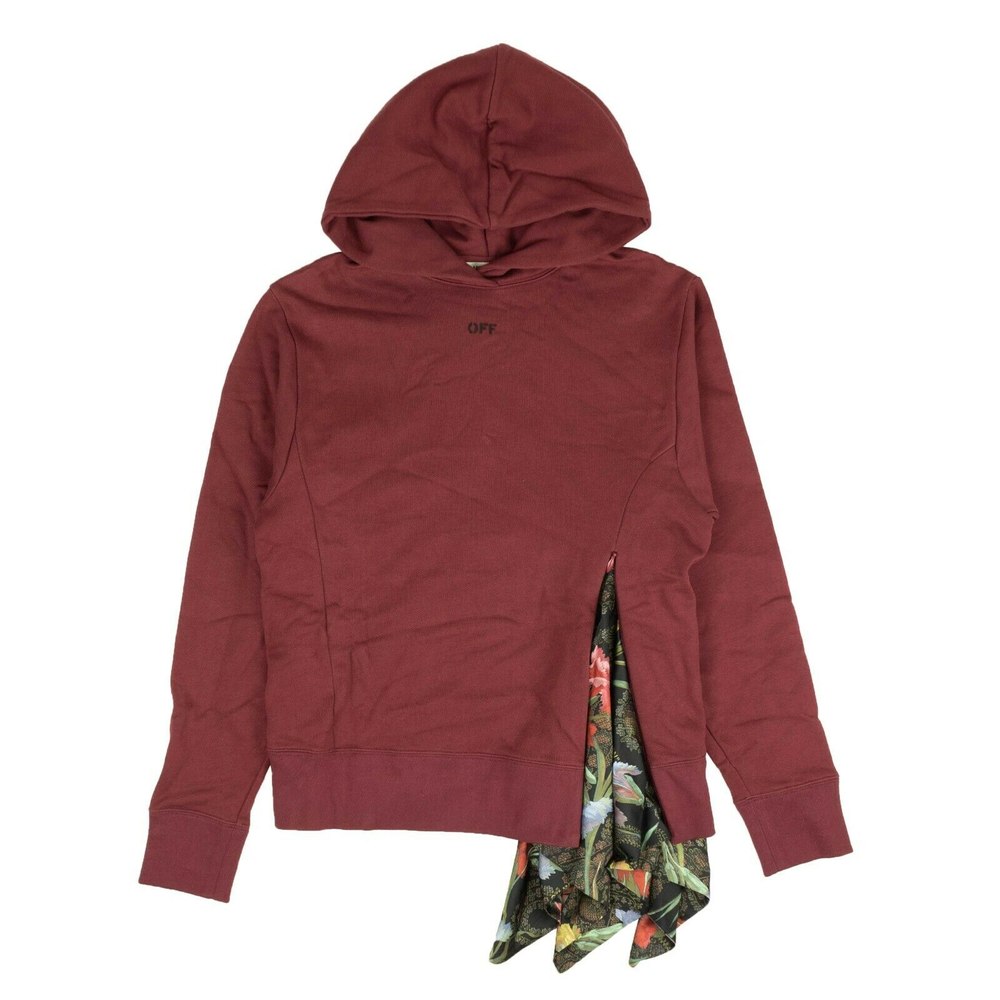 Bordeaux Red Foulard Hoodie
