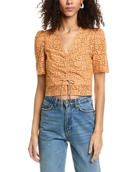 Sandro Eyelet Top