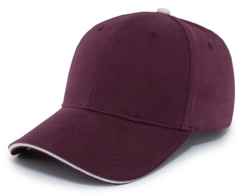 Pacific Headwear Brushed Twill Cap With Sandwich Bill