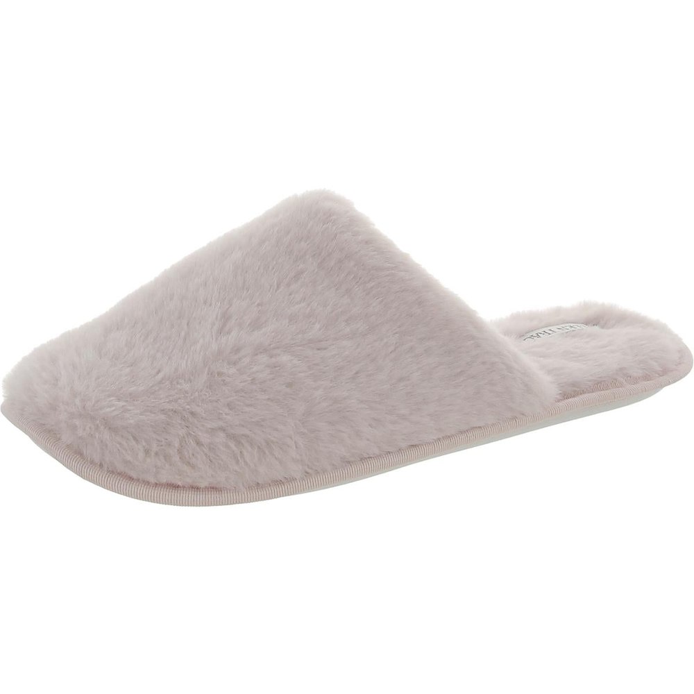 Faux Fur Slip On Slide Slippers