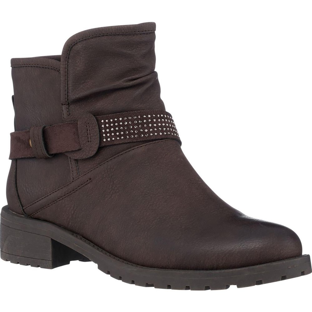 MOTO Faux Leather Embellished Ankle Boots