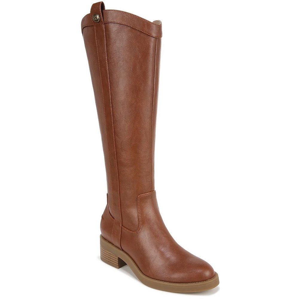 Bridgett Faux Leather Riding Knee-High Boots