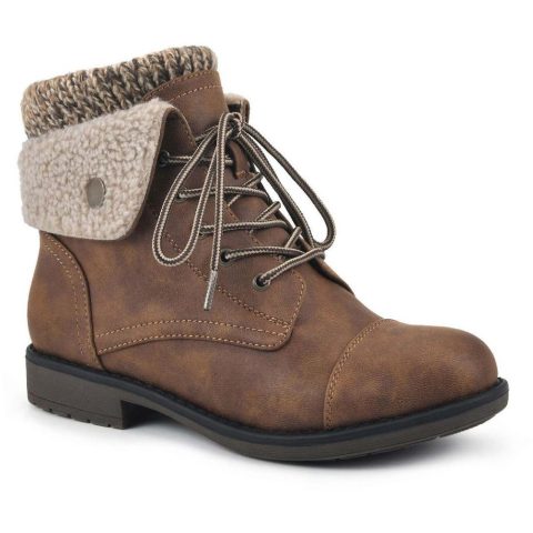 Duena Knit Fold-Over Booties