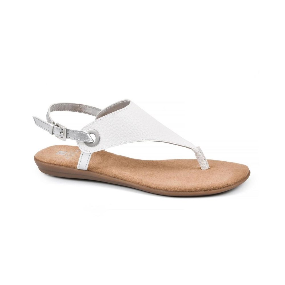 London Buckle Thong Flat Sandals