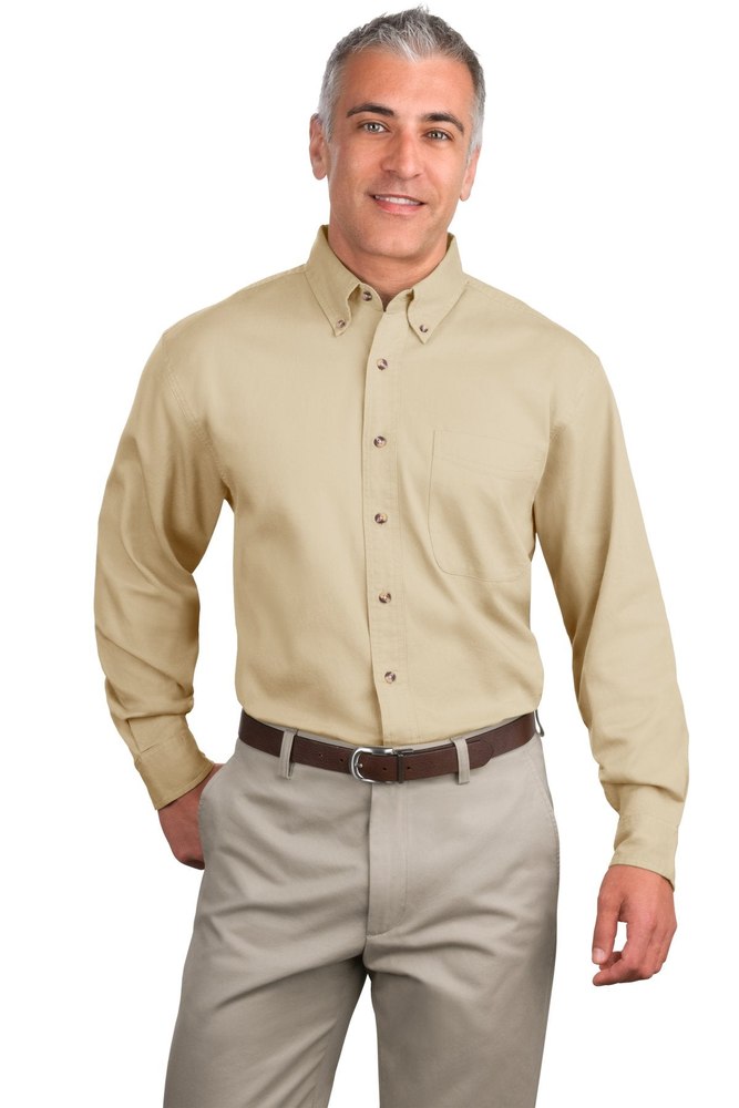 Port Authority Men’s Tall Long Sleeve Twill Shirt. TLS600T