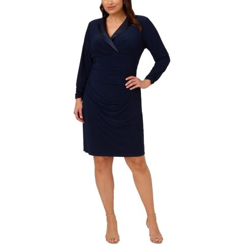 Notch Collar Cocktail and Party Dress
