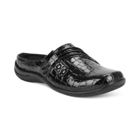 Holly Faux Leather Stretch Mules