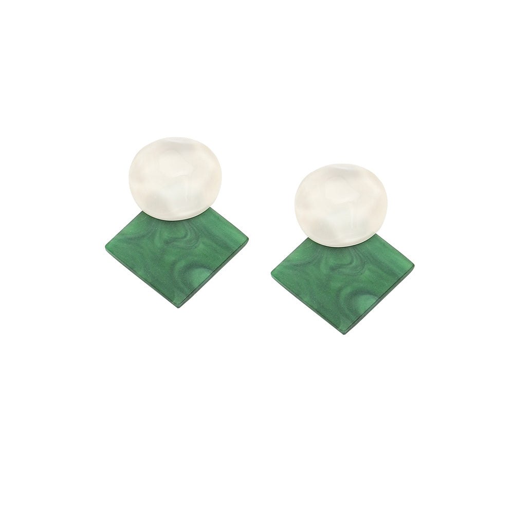 SOHI Women’s Geometric Drop Earrings