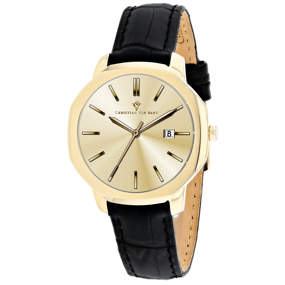 Christian Van Sant Women’s Octave Slim Gold Dial Watch