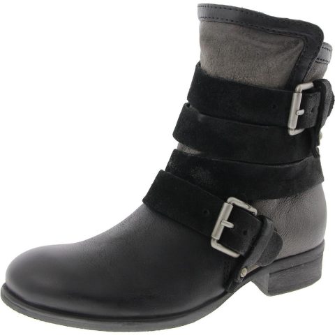 Slater Leather Strappy Ankle Boots