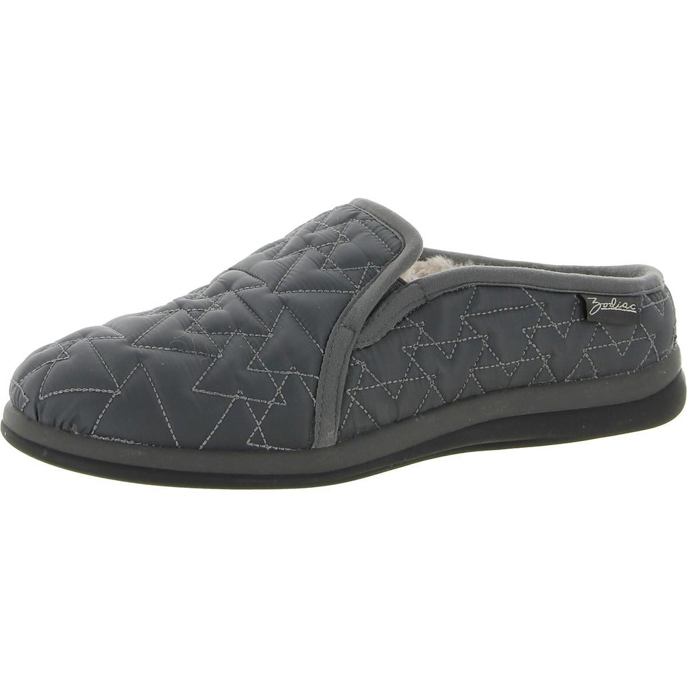 Preston Faux Fur Lined Quilted Slide Slippers