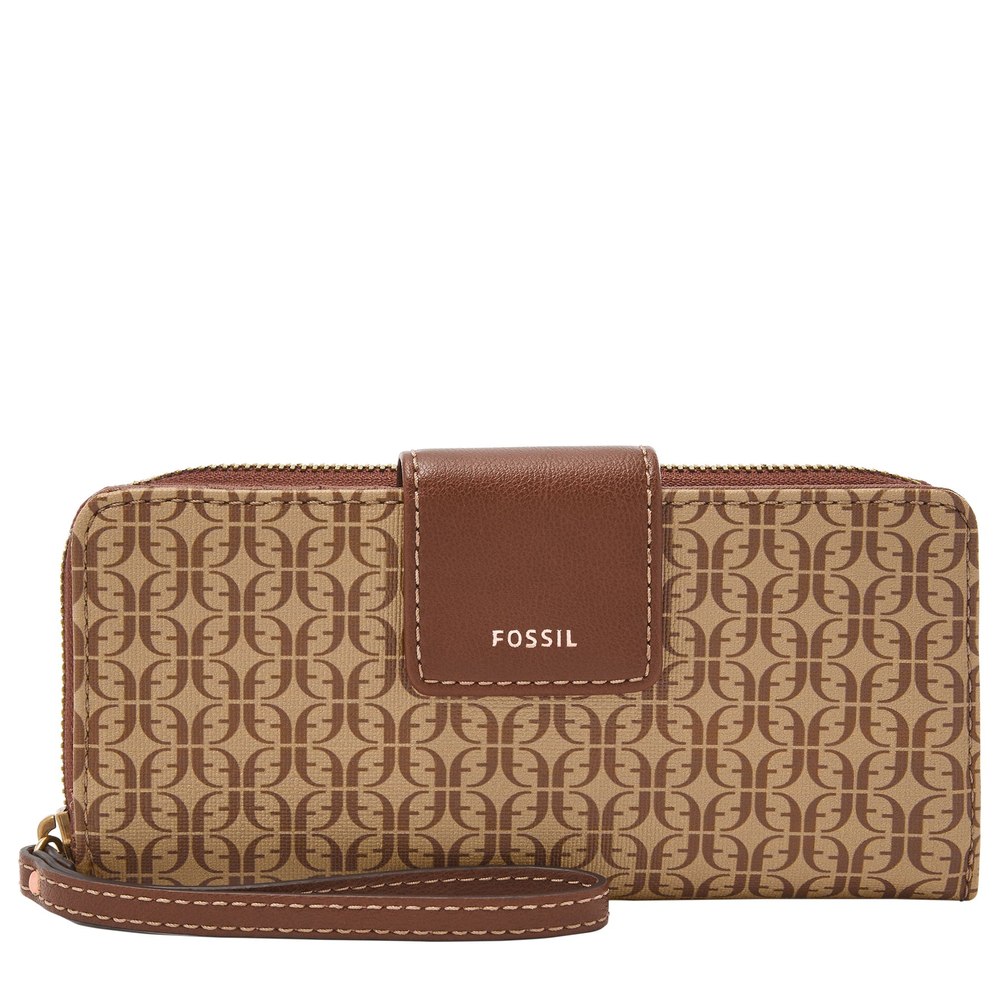 Fossil Women’s Madison Printed Polyurethane Zip Clutch 7285603336252