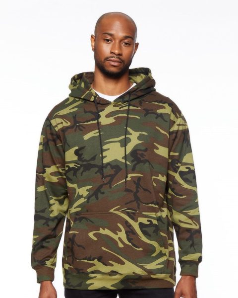 Code Five Men’s Camo Pullover Fleece Hoodie
