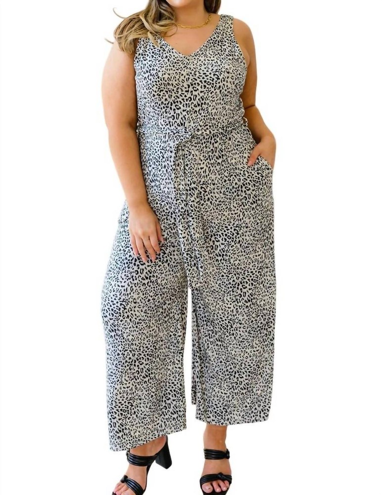 Wild Thing Animal Print Jumpsuit In Multi 7732428439612