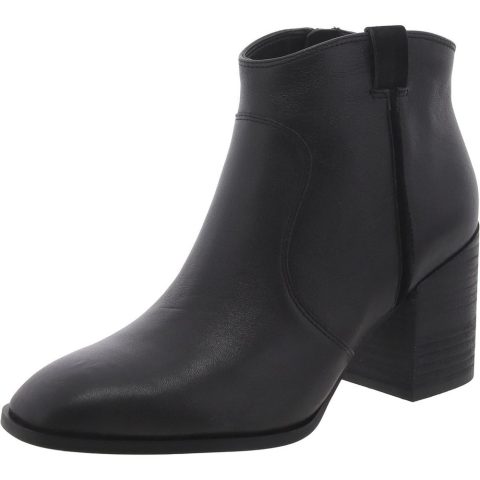 Regan Zipper Leather Booties