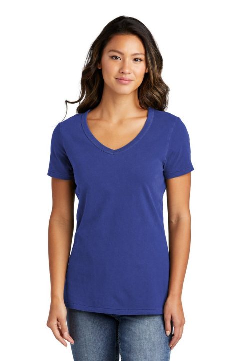 Port & Company Ladies Beach Wash Garment-Dyed V-Neck Tee