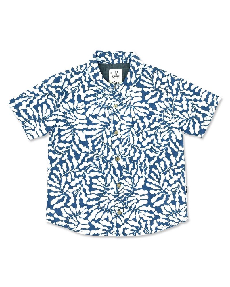Boys’ Button Down Shirt In Kelp