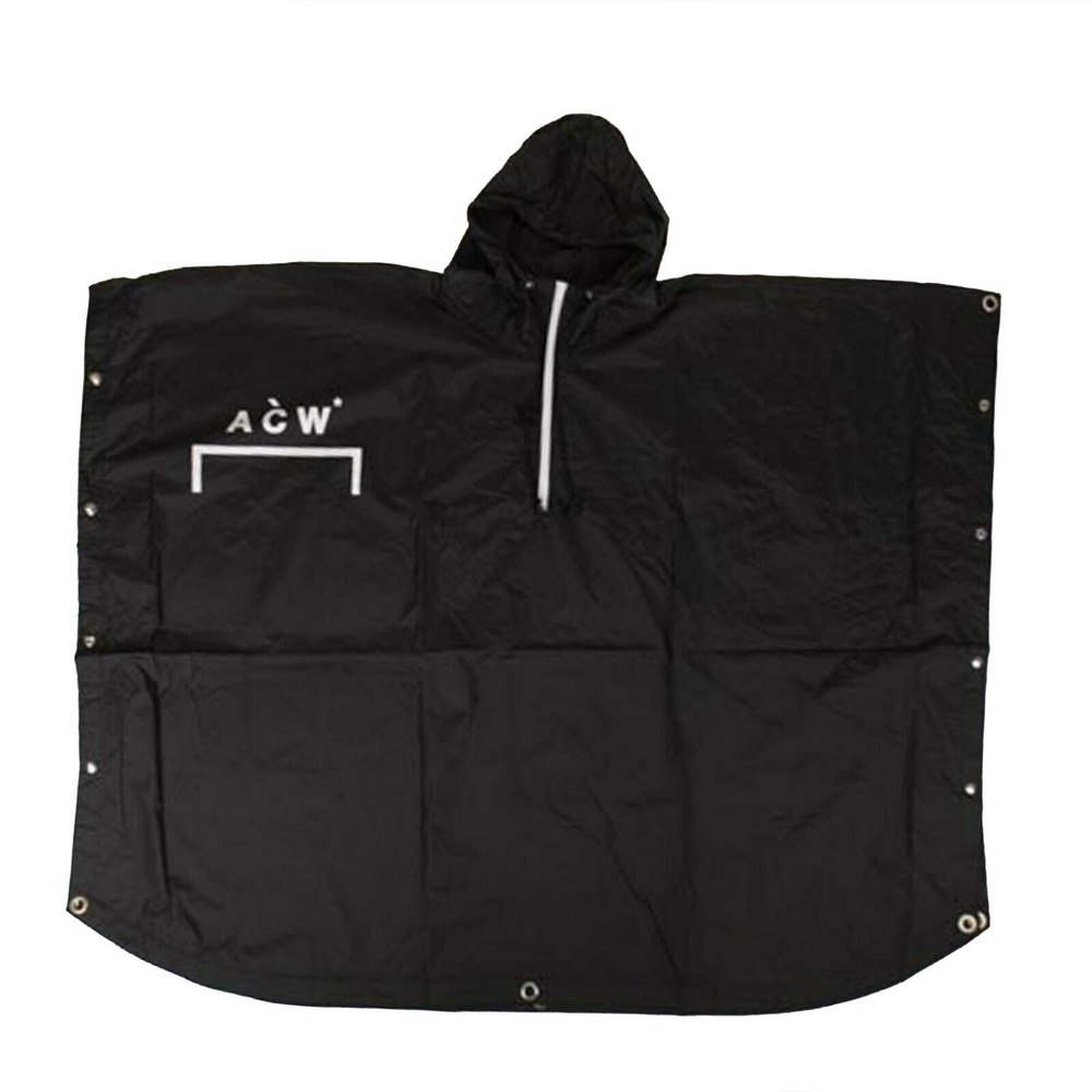 A-COLD-WALL* Men’s Oversized Hooded Rain Jacket – Black