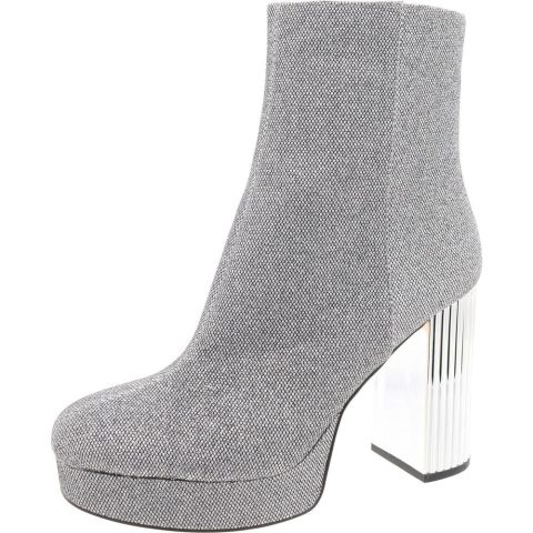 Glitter Canvas Mid-Calf Boots