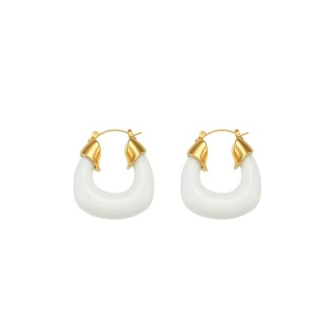 Elanor Hoops Earrings In Clear