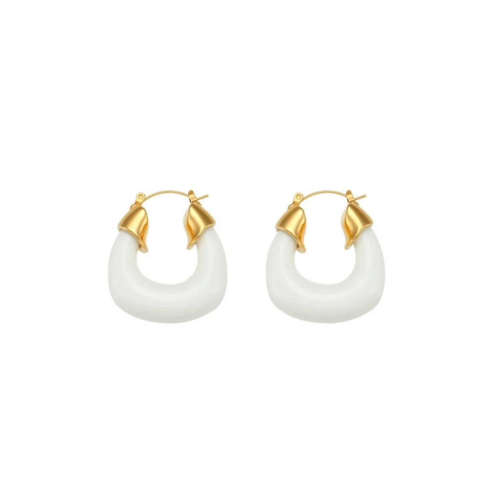 Elanor Hoops Earrings In Clear