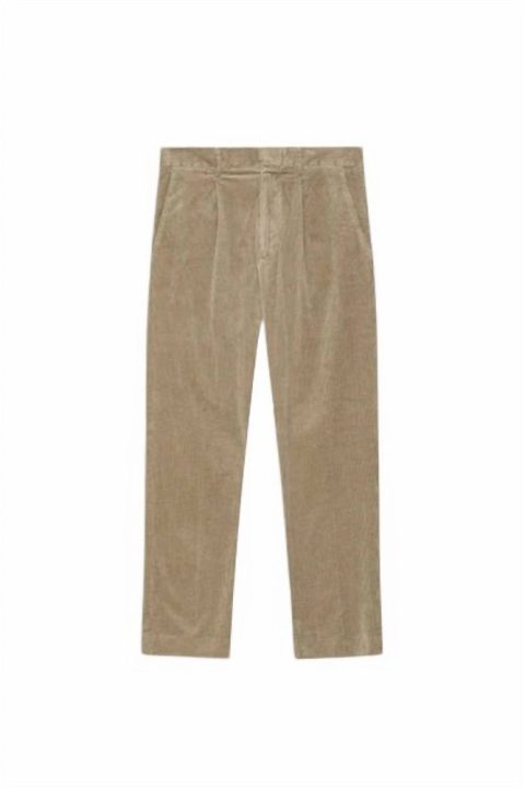 Men’s Corduroy Trouser In Desert Khaki