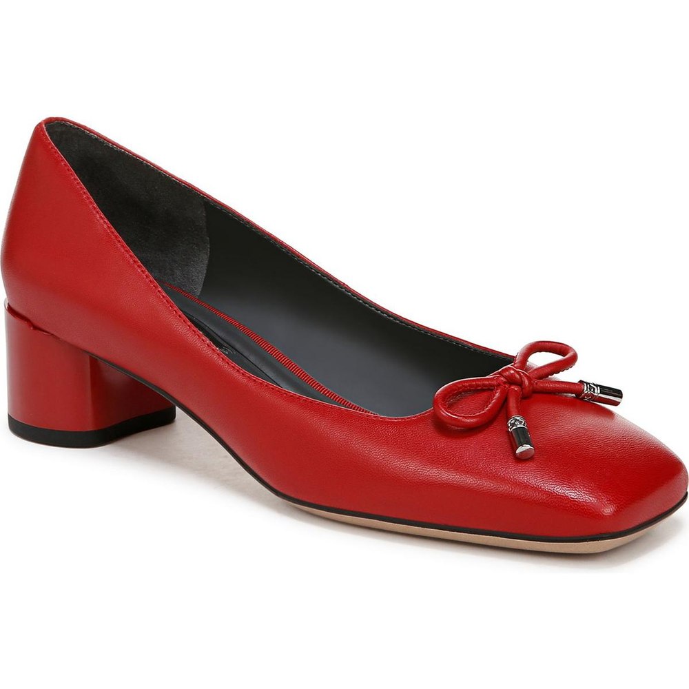 Natalia Leather Square Toe Pumps