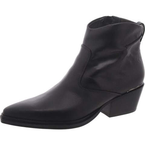 Blake Zipper Leather Booties