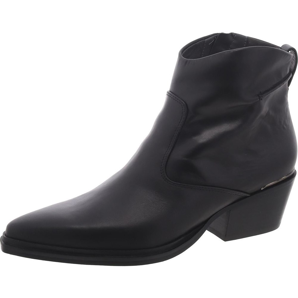 Blake Zipper Leather Booties