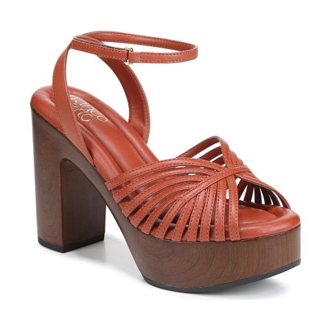 Willow Faux Leather Ankle Strap Platform Sandals