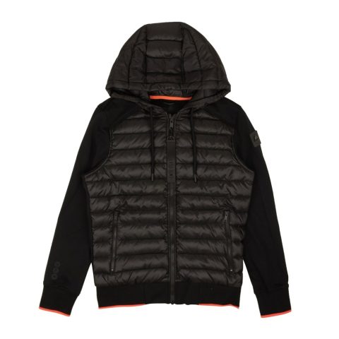 Men’s Black Soapstone Zip-Up Down Jacket