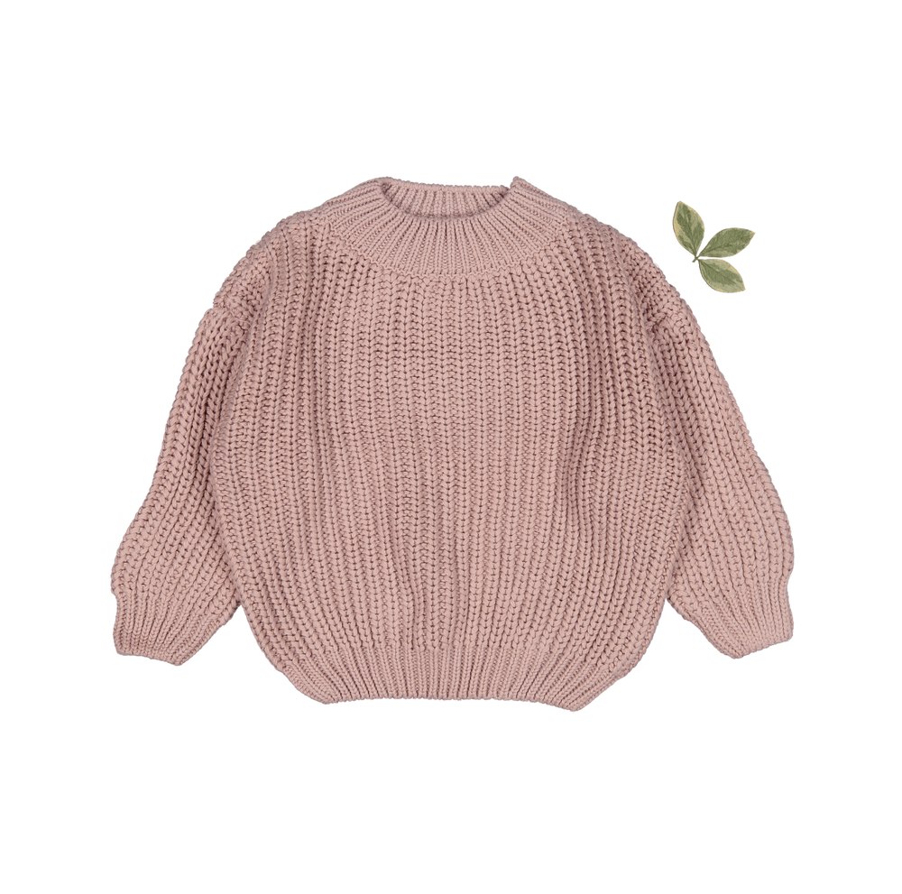 The Chunky Knit Sweater – Mauve