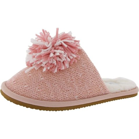 STARDUST Faux Fur Lined Knit Slide Slippers