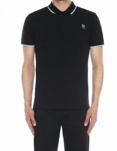 Men Polo Shirt In Black