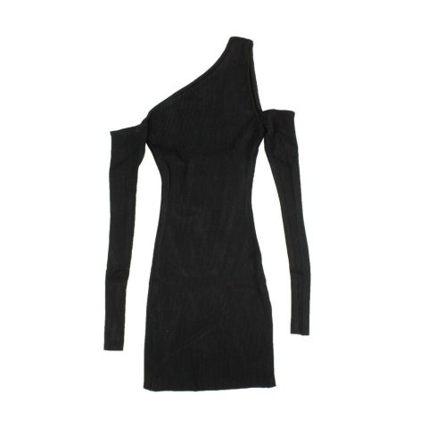 Women’s Black Knit Off Shoulder Dress
