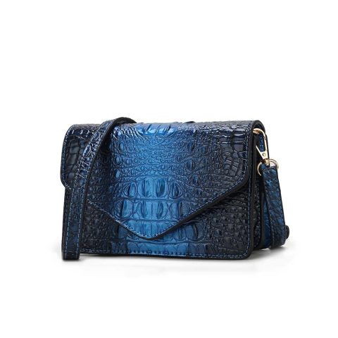 Vanta Croc-Embossed Chic Crossbody Bag by Mia K.