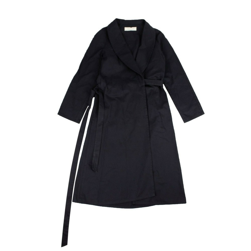 Navy Blue Belted Wrap Dress
