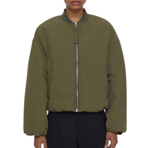 Puffer Bomber Jacket In Army 7732472086588